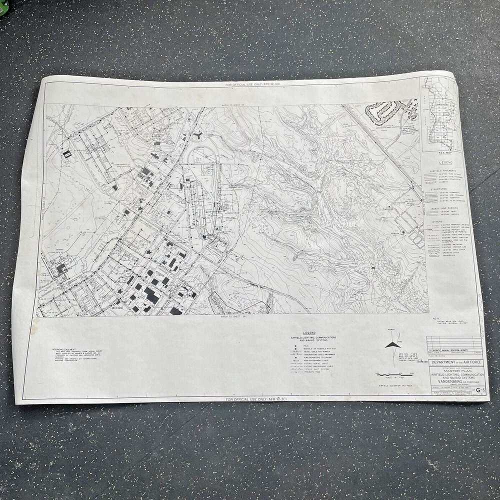 VTG Master Plan Map of Vandenberg Air Force BaseAirfield Lighting Communications